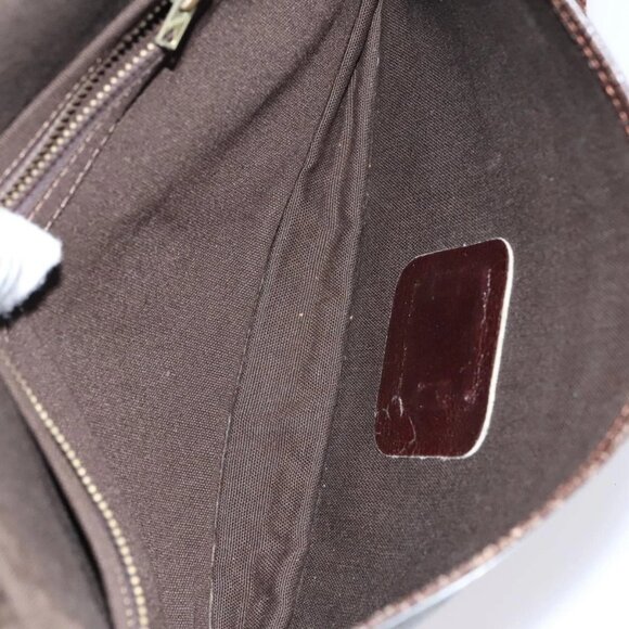 CELINE C Sulky Boston Shoulder Bag Canvas 2Set Brown Navy - Picture 16 of 16